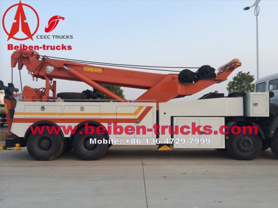 china North benz right hand drive heavy duty recovery truck  price