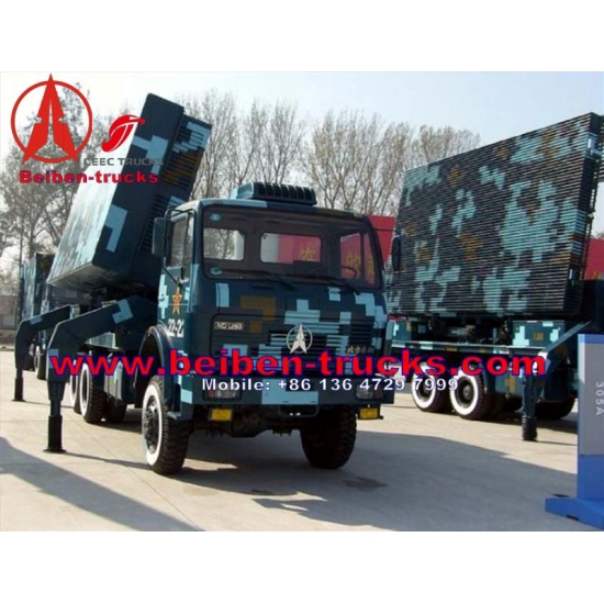 used baotou beiban left hand drive 4*4 wheel military truck chassis supplier