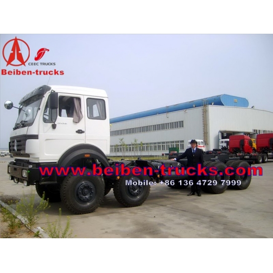 china beiben 8*8 drive military truck chassis supplier