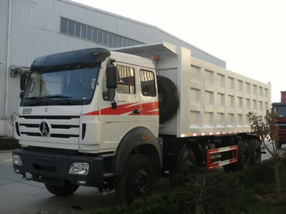 North benz 8*4 drive 12 wheeler dump trucks  manufacturer