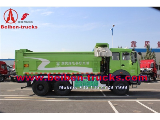 china North BENZ Beiben Dump truck with different horse power 290hp 340hp 380hp power wheels dump truck  price