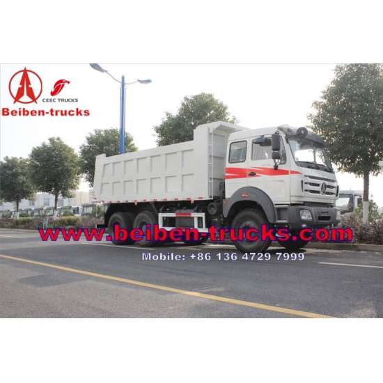 china BEIBEN DUMP TRUCK 6x4 380hp EURO II,BENZ axle MERCEDES BENZ technology