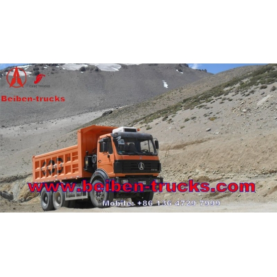 Congo Market 25T 18CBM 380hp 6*4 Beiben Dump Truck manufacturer