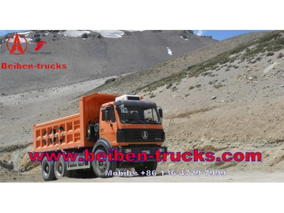 Congo Market 25T 18CBM 380hp 6*4 Beiben Dump Truck manufacturer