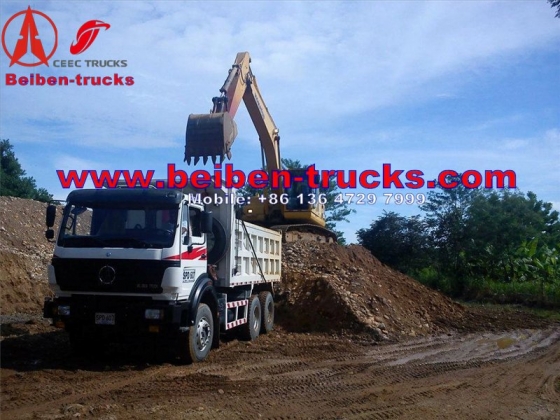 china North BENZ Beiben Dump truck with different horse power 290hp 340hp 380hp power wheels dump truck  price