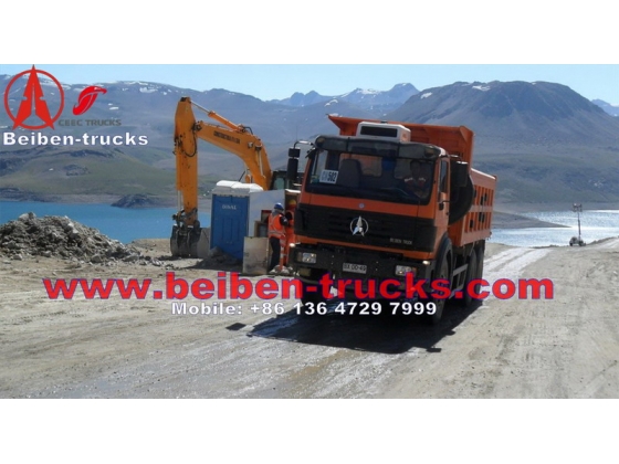 china North BENZ Beiben Dump truck with different horse power 290hp 340hp 380hp power wheels dump truck  price