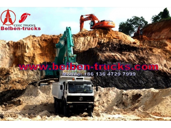 china North BENZ Beiben Dump truck with different horse power 290hp 340hp 380hp power wheels dump truck  price