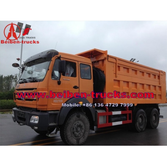 china North Beiben 6x4 380hp sand tipper dump truck for kenya