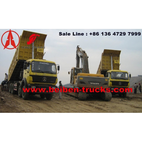 congo Mercedes Benz Technology High Quality RHD Beiben 10 wheel dump truck for sale