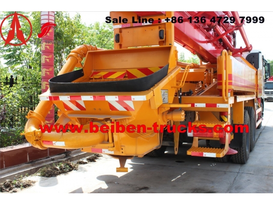 China beiben concrete pump truck manufacturer