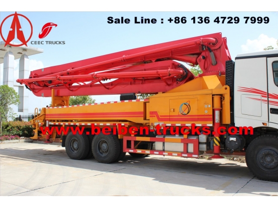 China beiben concrete pump truck manufacturer