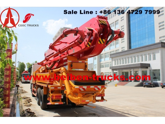 China beiben concrete pump truck manufacturer