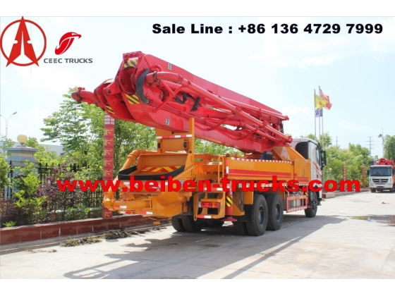 China beiben concrete pump truck manufacturer