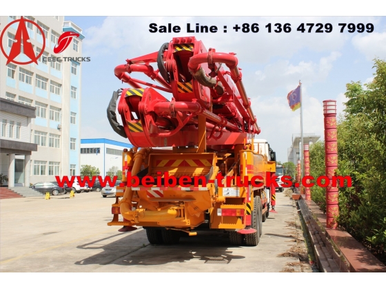 China beiben concrete pump truck manufacturer