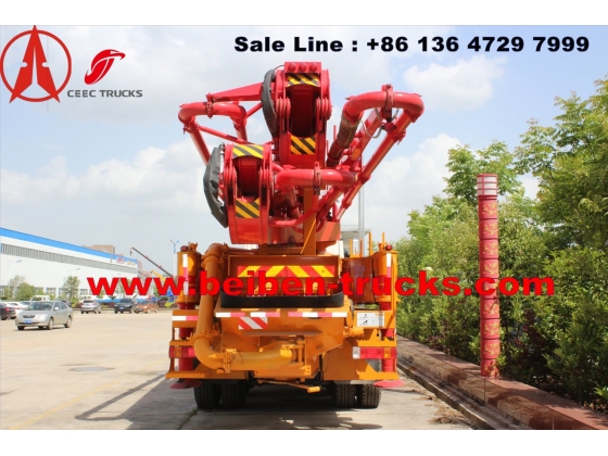 China beiben concrete pump truck manufacturer