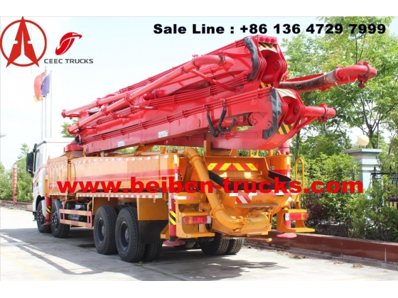 China beiben concrete pump truck manufacturer