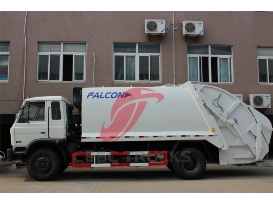 north benz 8 CBM rear loading garbage truck manufacturer