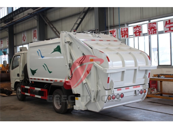 north benz 8 CBM rear loading garbage truck manufacturer