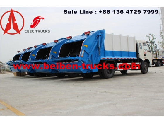 china beiben 10 CBM waste compactor truck price