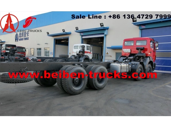 beiben 340 hp engine 12 wheeler tanker truck chassis