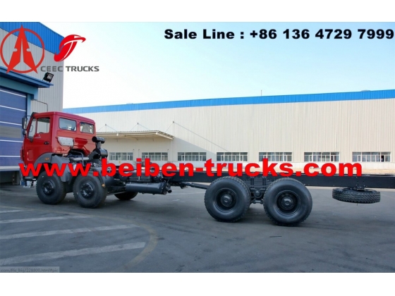 beiben 340 hp engine 12 wheeler tanker truck chassis