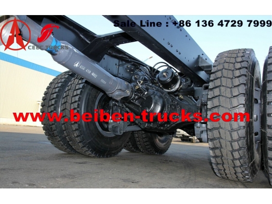 beiben 340 hp engine 12 wheeler tanker truck chassis