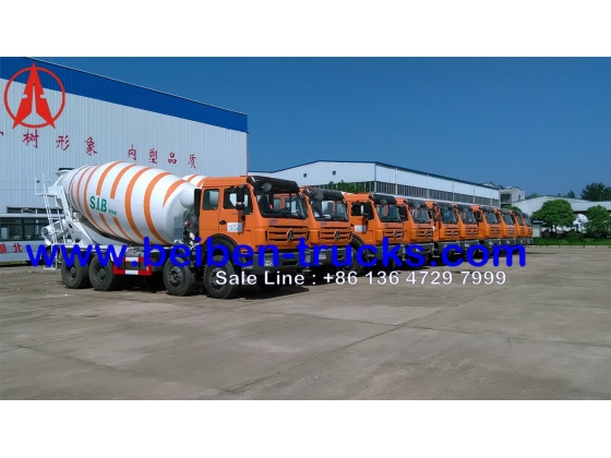 china north benz 14 CBM transit mixer truck supplier