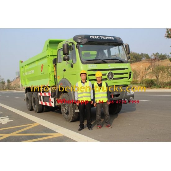 China manufacturer 10 wheel 20 ton sand tipper truck Beiben dump truck  price