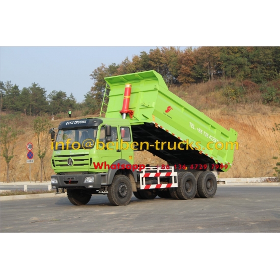 Use Mercedes Benz Technology 340hp & 380hp Beiben North Benz Dump Truck For Algeria customer