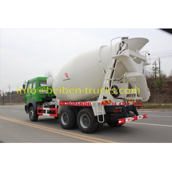 Beiben good quality 6x4 mixer truck 8 cubic meters sale in Mongolia