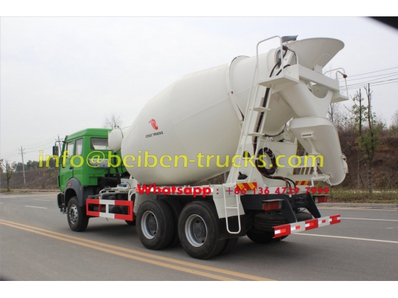 Beiben good quality 6x4 mixer truck 8 cubic meters sale in Mongolia