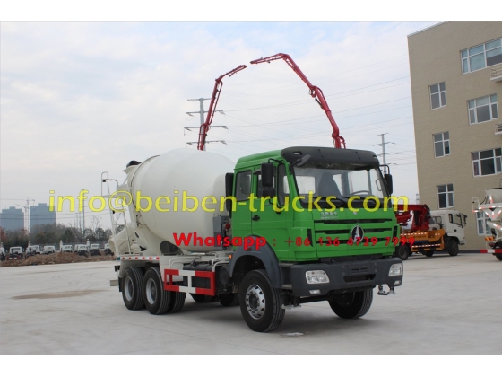 china Using Benz technology Beiben 6x4 5m3 concrete mixer truck hydraulic pump