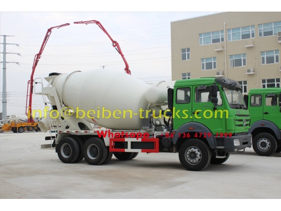 Good condition Beiben 336hp 6X4 concrete truck price