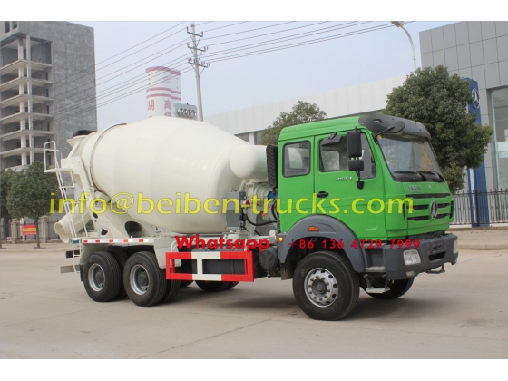 2015 new model Beiben concrete mixer truck price