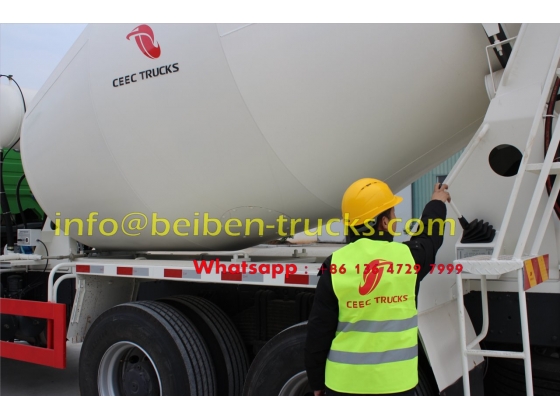 North Benz cement transit vehicle concrete mixer truck weight in china