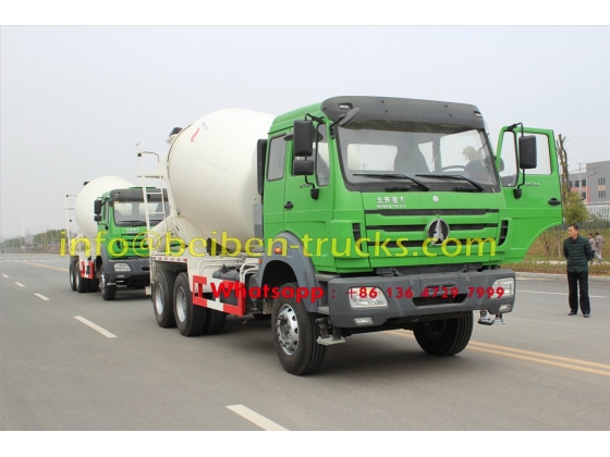 Beiben good quality 6x4 mixer truck 8 cubic meters sale in Mongolia