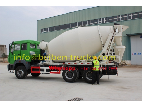 North Benz cement transit vehicle concrete mixer truck weight in china