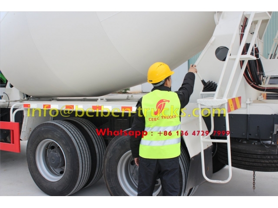 North Benz cement transit vehicle concrete mixer truck weight in china