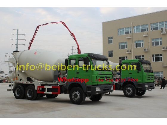 China famous brand Beiben 8 cubic meters concrete mixer truck  price