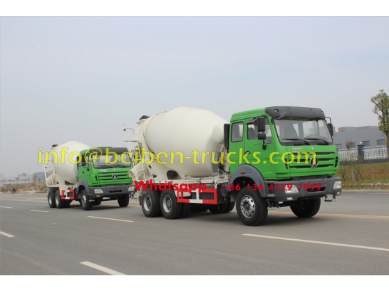 Beiben good quality 6x4 mixer truck 8 cubic meters sale in Mongolia