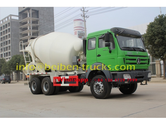 2015 new model Beiben concrete mixer truck price