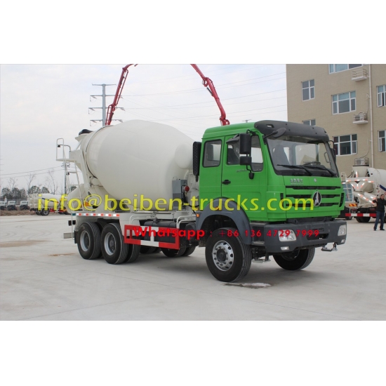 North Benz 6x4 self loading brand new cement mixer truck price