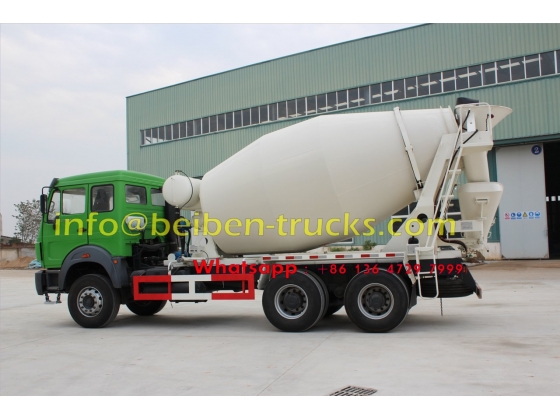 Military quality hot sale Beiben 6x4 5m3 capacity concrete mixer truck  supplier