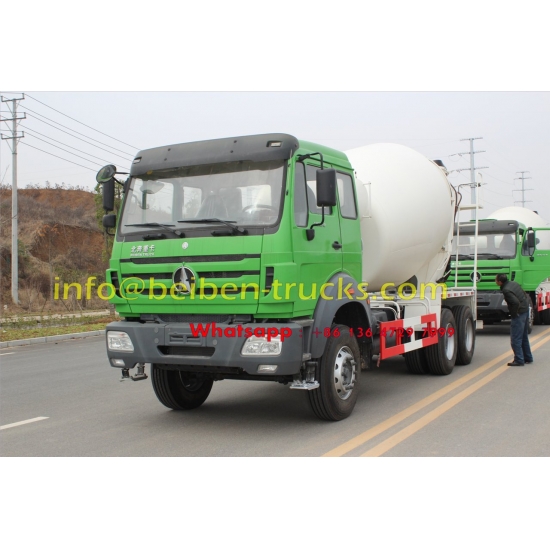 North Benz /Beiben self loading concrete mixer truck  price