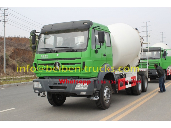 North Benz /Beiben self loading concrete mixer truck  price