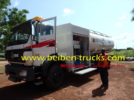 china beiben 6*4 drive fuel tanker manufacturer