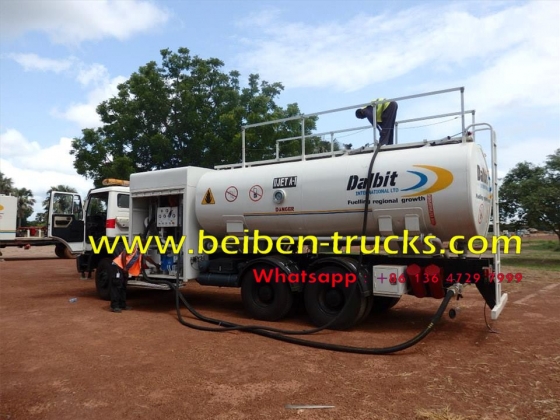 china beiben 6*4 drive fuel tanker manufacturer