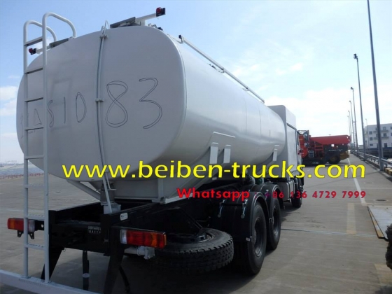 china beiben 6*4 drive fuel tanker manufacturer