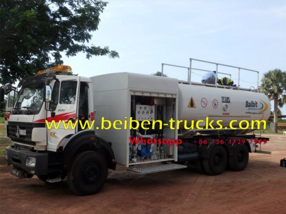 china beiben 6*4 drive fuel tanker manufacturer