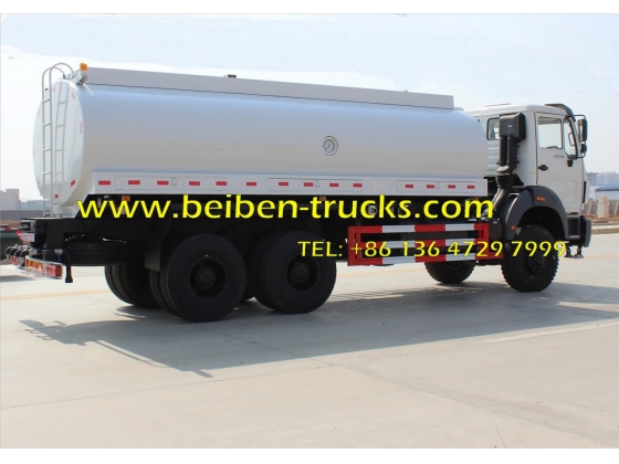 Beiben 2638 6x4 water delivery water tanker truck tanker truck  supplier